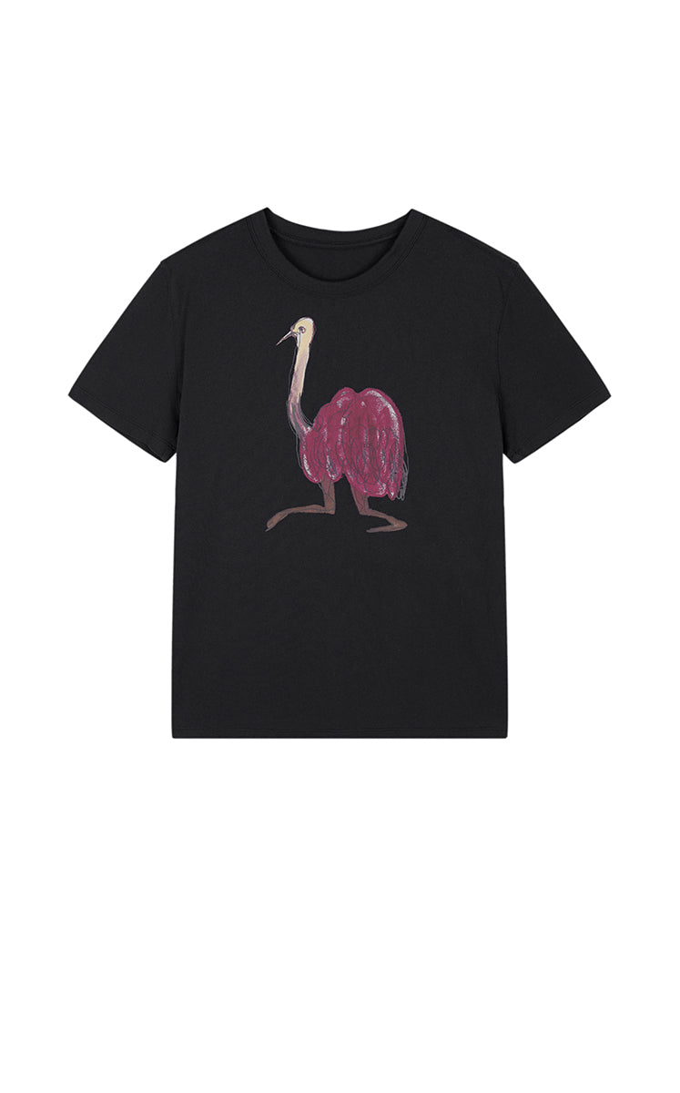 T-Shirt / JNBY Hand-Drawn Graphic Cotton T-Shirt