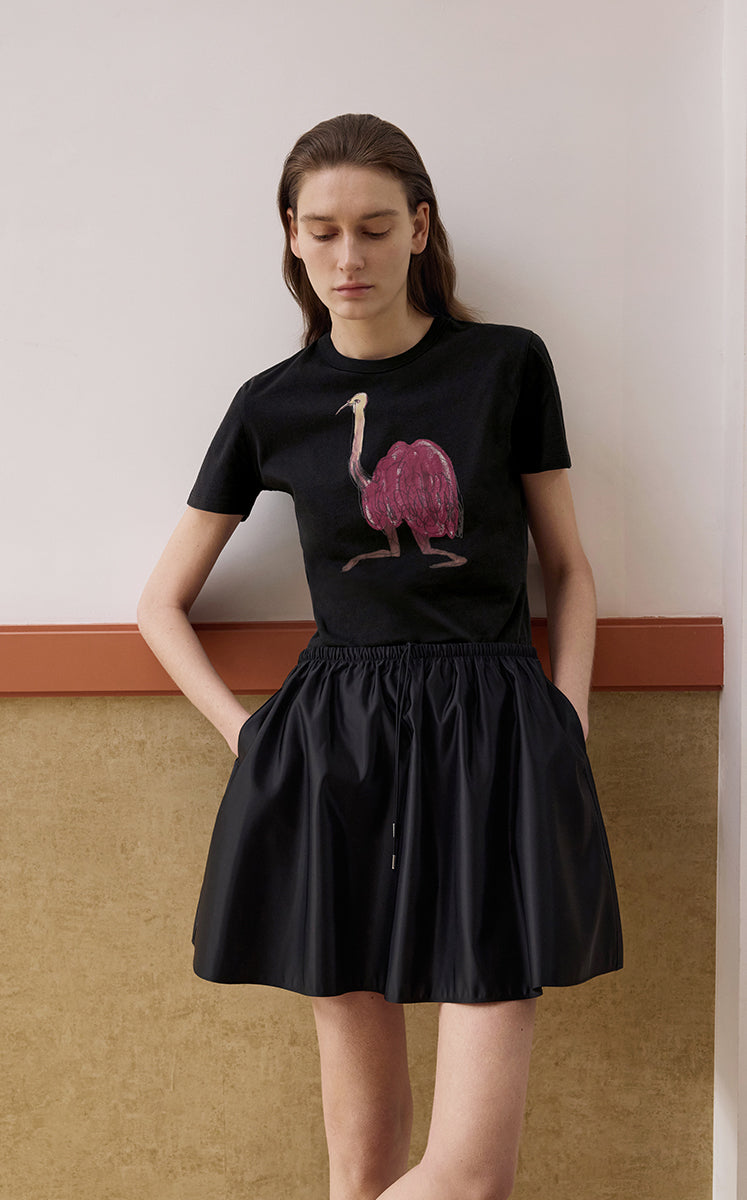 T-Shirt / JNBY Hand-Drawn Graphic Cotton T-Shirt