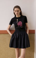 T-Shirt / JNBY Hand-Drawn Graphic Cotton T-Shirt