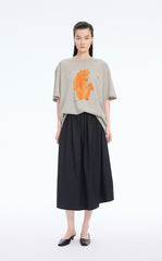 T-Shirt / JNBY Loose Pony Graphic Cotton Tee