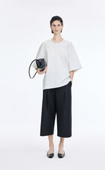 T-Shirt / JNBY Oversized O-line Cotton Blend T-Shirt