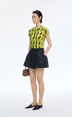 T-Shirt / JNBY Sheer Pop Stripe Mesh T-Shirt