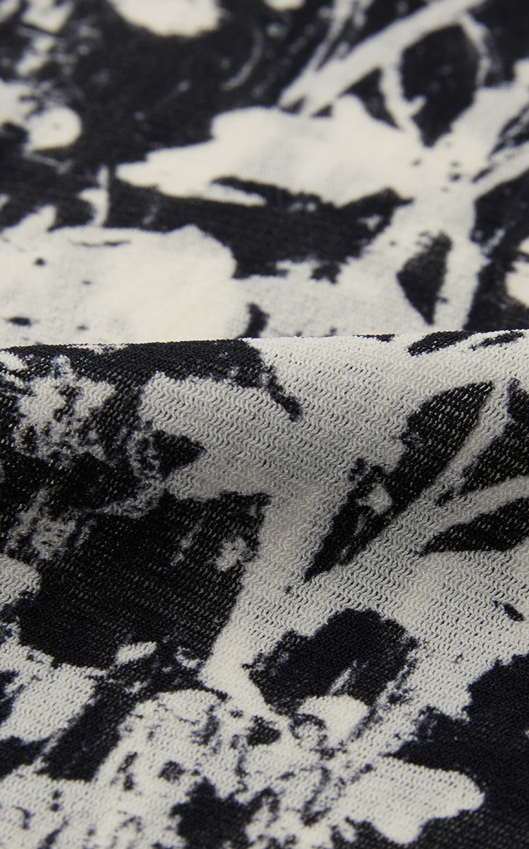 T-Shirt / JNBY Watercolor Floral Mesh T-Shirt