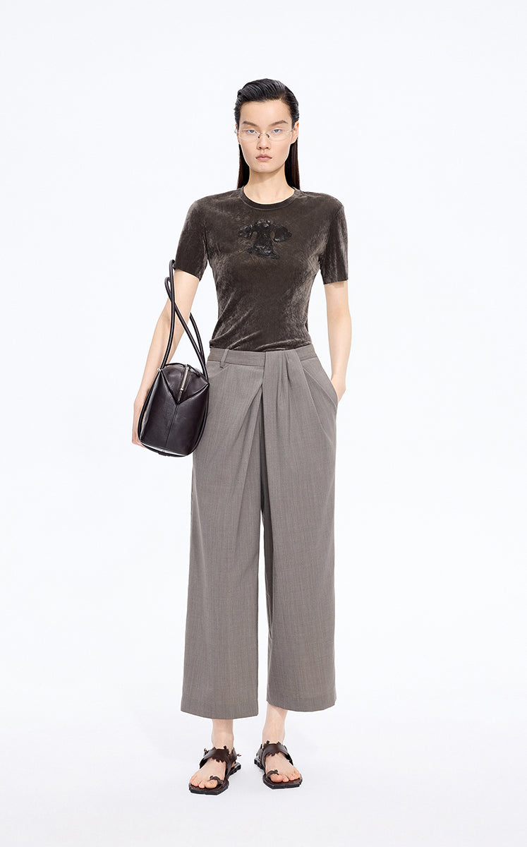 T-Shirt / JNBY X-Shaped Dog Graphic Fitted T-Shirt