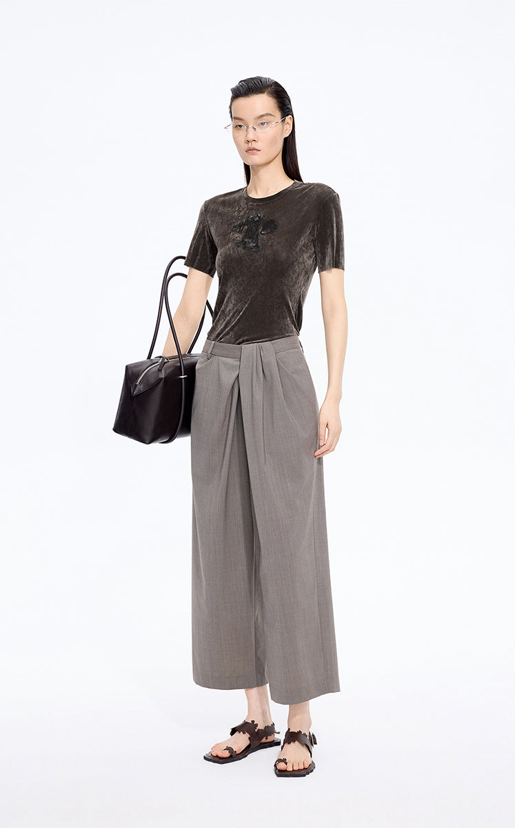 T-Shirt / JNBY X-Shaped Dog Graphic Fitted T-Shirt