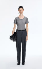 T-Shirt / JNBY Cashmere Blend Waffle Knit T-Shirt