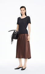 T-Shirt / JNBY Cashmere Blend Waffle Knit T-Shirt