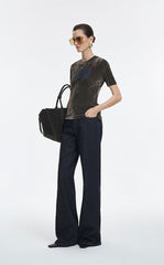 T-Shirt / JNBY Flocked Mesh Graphic Tee