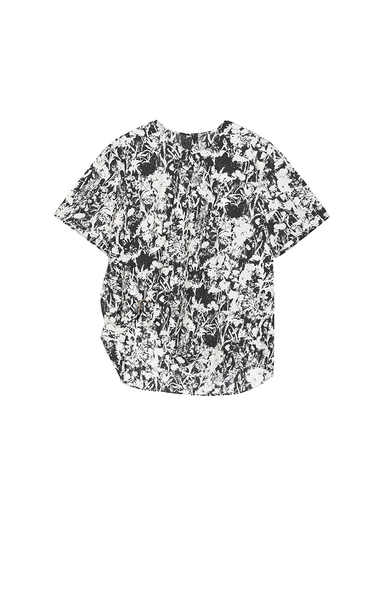 T-Shirt / JNBY Floral Cotton Relaxed T-Shirt