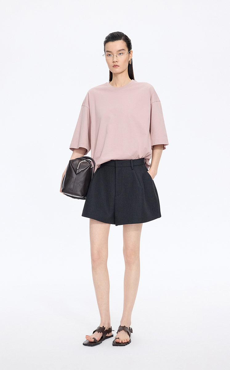 T-Shirt / JNBY Oversized Cotton Short Sleeve T-Shirt
