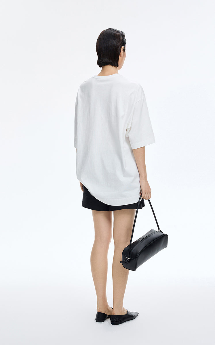 T-Shirt / JNBY Oversized Cotton Short Sleeve T-Shirt