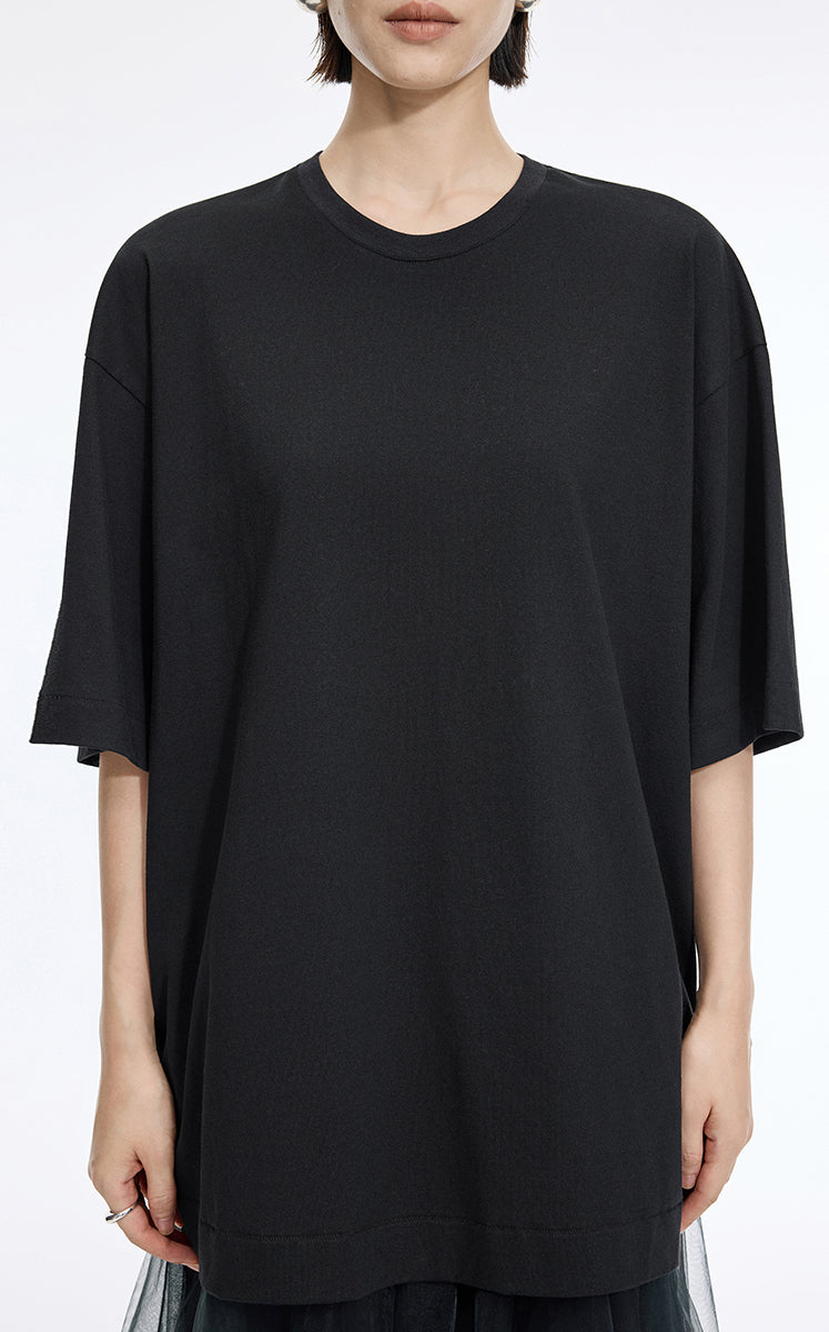 T-Shirt / JNBY Oversized Cotton Short Sleeve T-Shirt