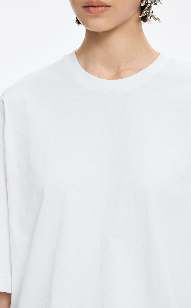 T-Shirt / JNBY Oversized Cotton Short Sleeve T-Shirt