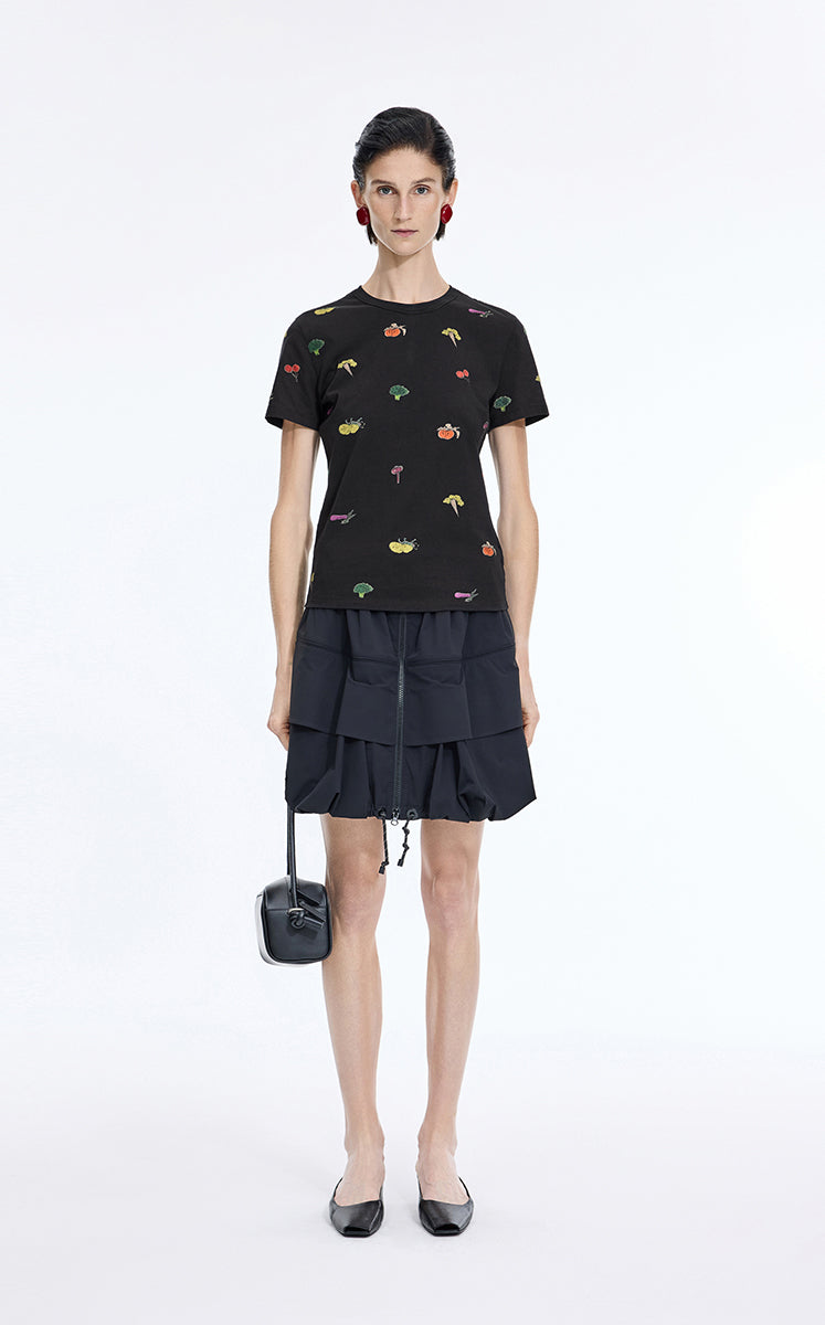 T-Shirt / JNBY Vegetable Graphic Cotton T-Shirt
