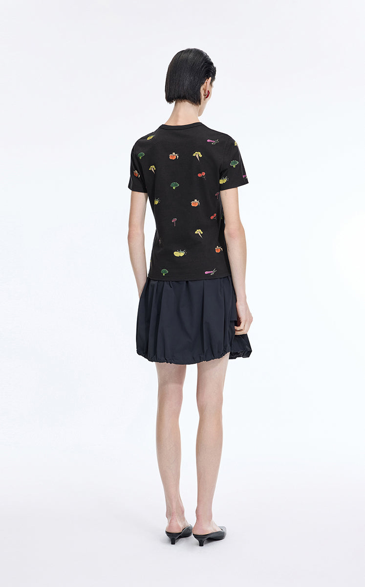 T-Shirt / JNBY Vegetable Graphic Cotton T-Shirt