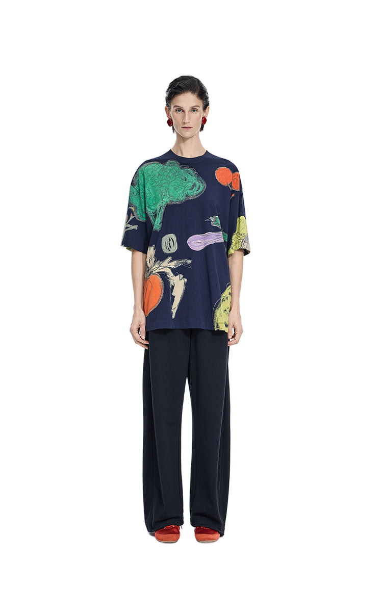 T-Shirt / JNBY Vegetable Graphic Cotton T-Shirt