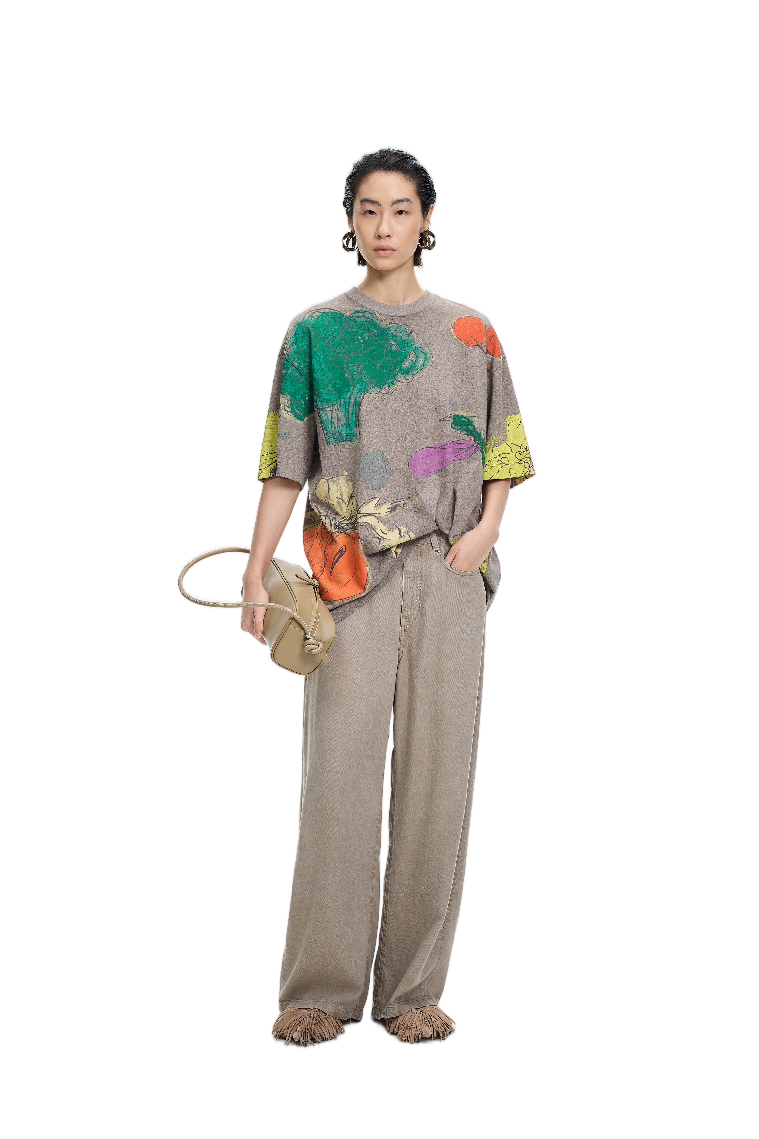 T-Shirt / JNBY Vegetable Graphic Cotton T-Shirt