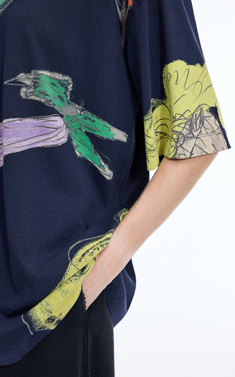 T-Shirt / JNBY Vegetable Graphic Cotton T-Shirt