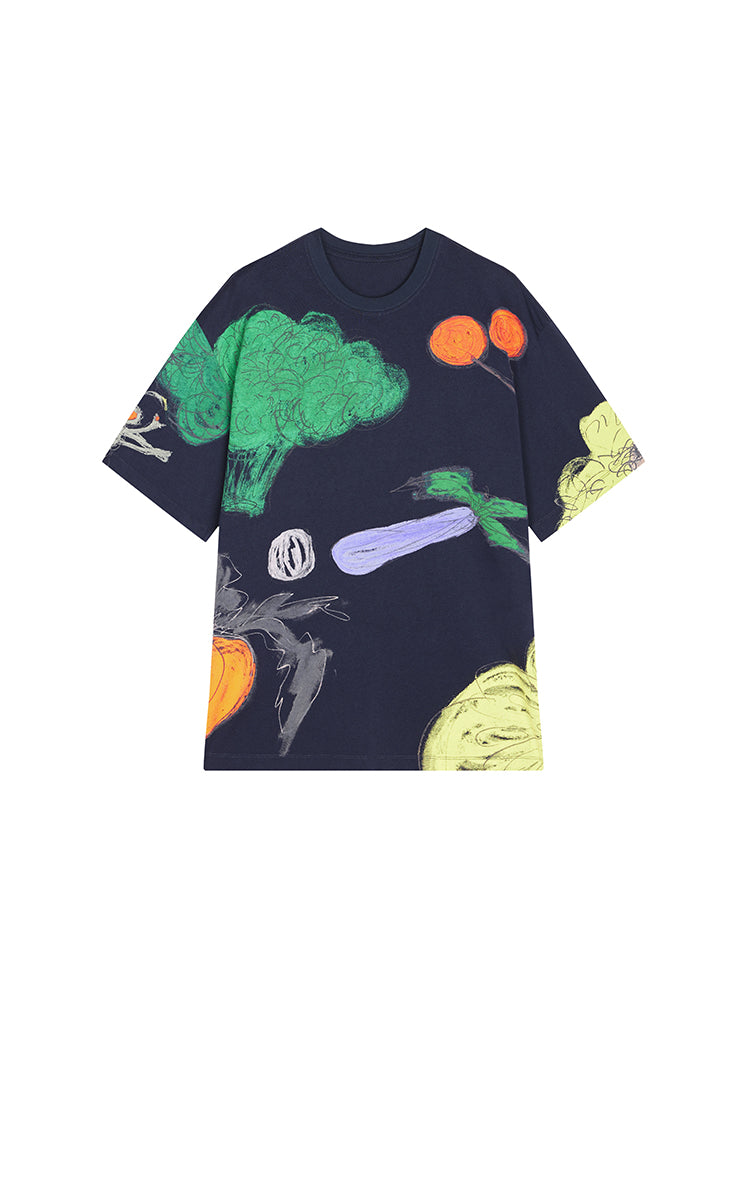 T-Shirt / JNBY Vegetable Graphic Cotton T-Shirt