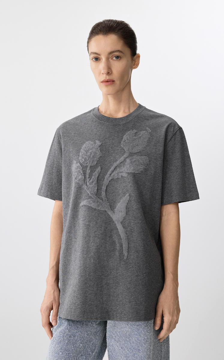 T-shirt / JNBY Embroidered Loose-Fit T-shirt