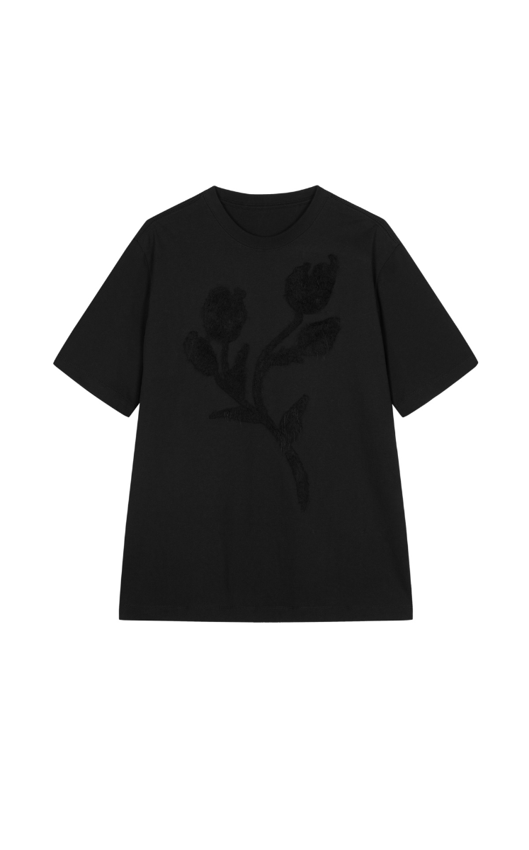 T-shirt / JNBY Embroidered Loose-Fit T-shirt