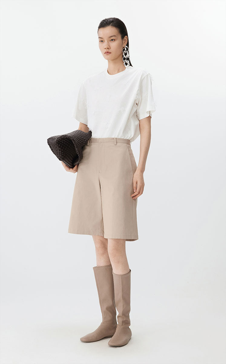 T-shirt / JNBY Floral Relaxed Cotton T-Shirt