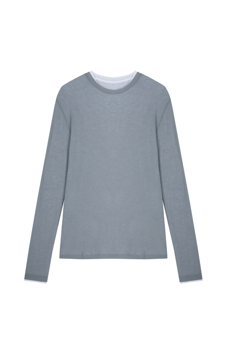 T-shirt /JNBY Layered Long Sleeve T-Shirt