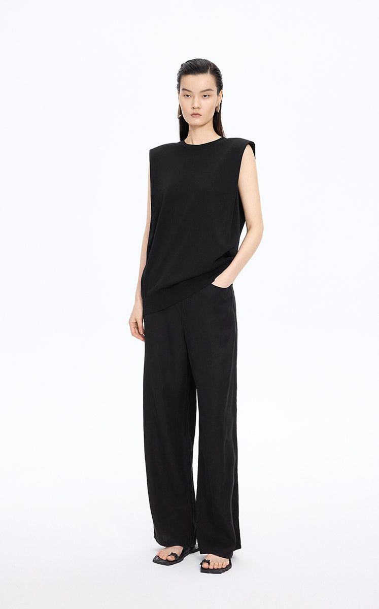 Tank Top / JNBY Silk-Touch Cotton Knit Tank