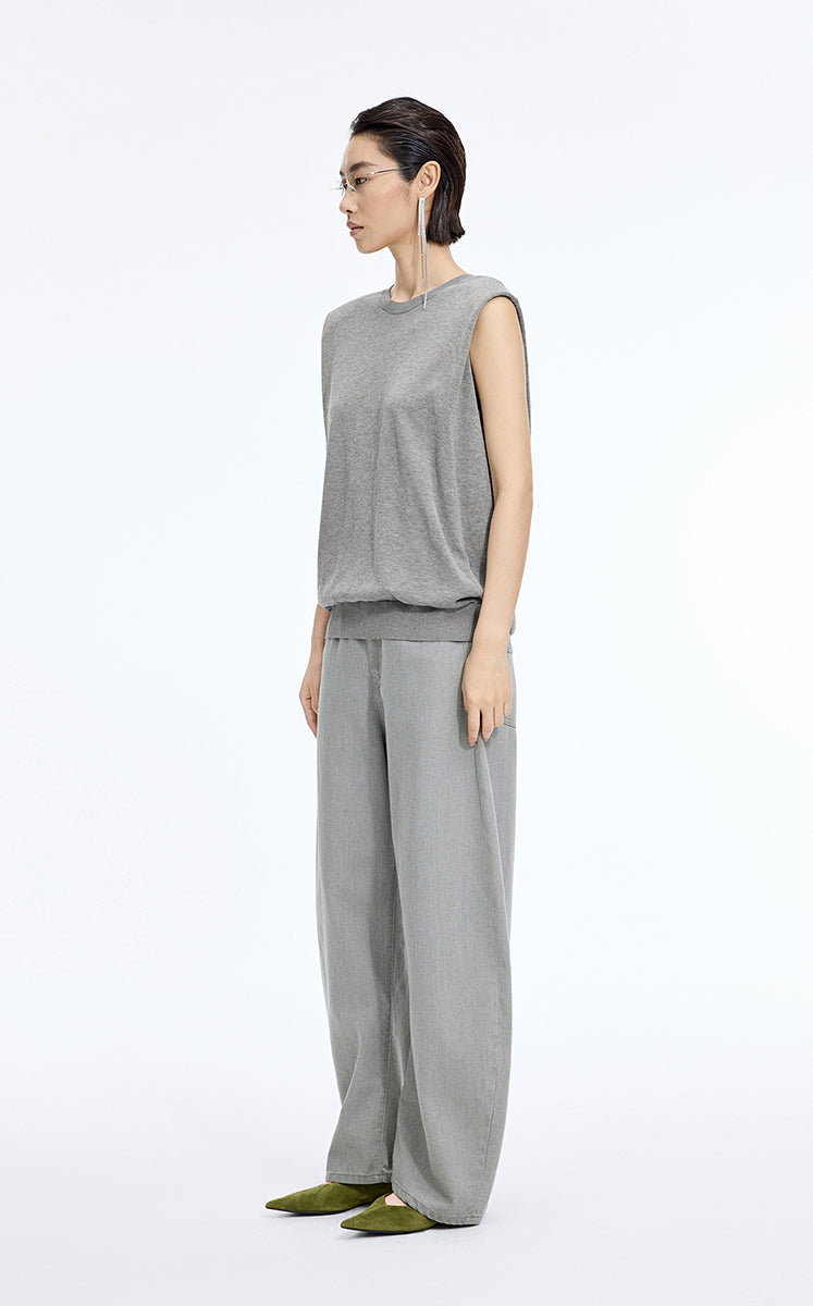 Tank Top / JNBY Silk-Touch Cotton Knit Tank