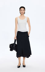 Tank Top / JNBY Lace Trim Cotton Knit Camisole