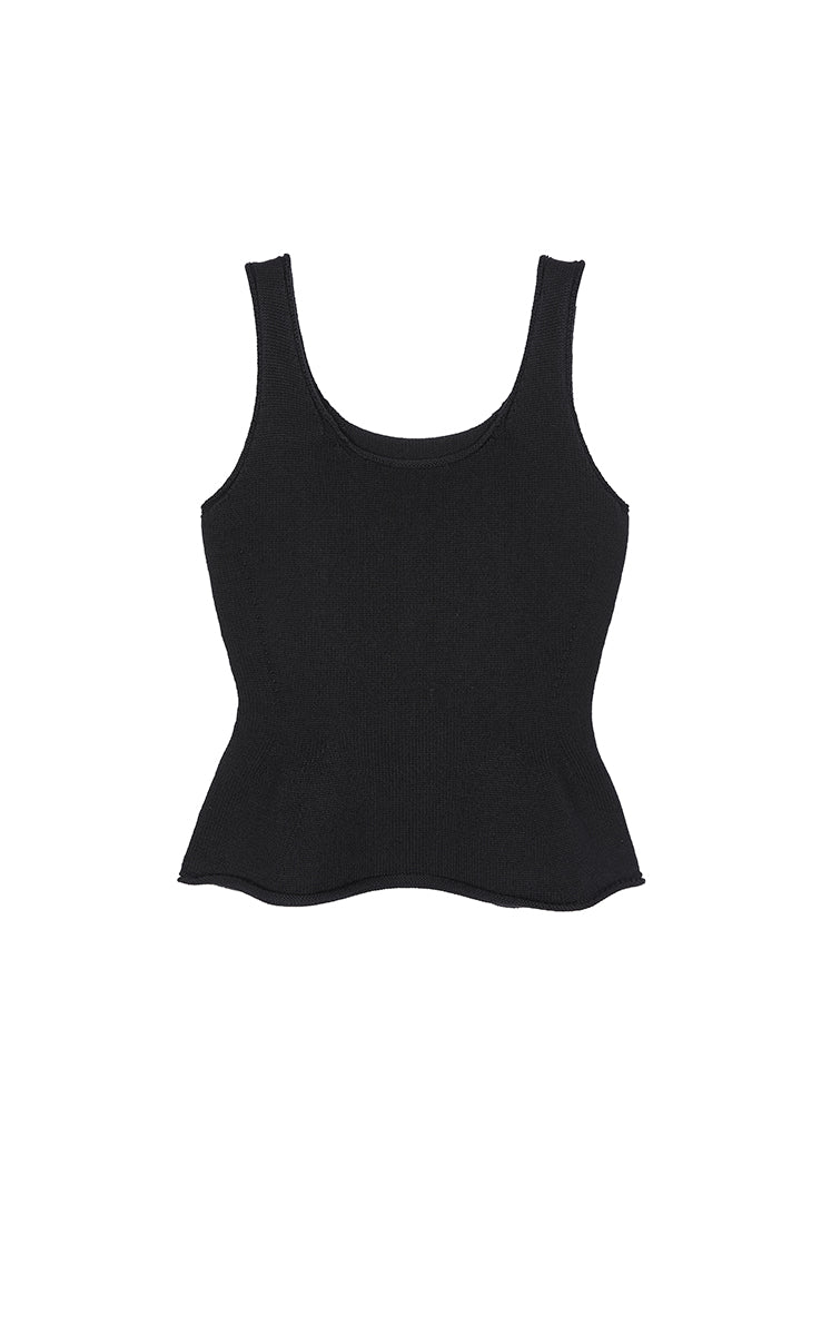 Tank Top / JNBY Sculpted Knit Cotton Tank