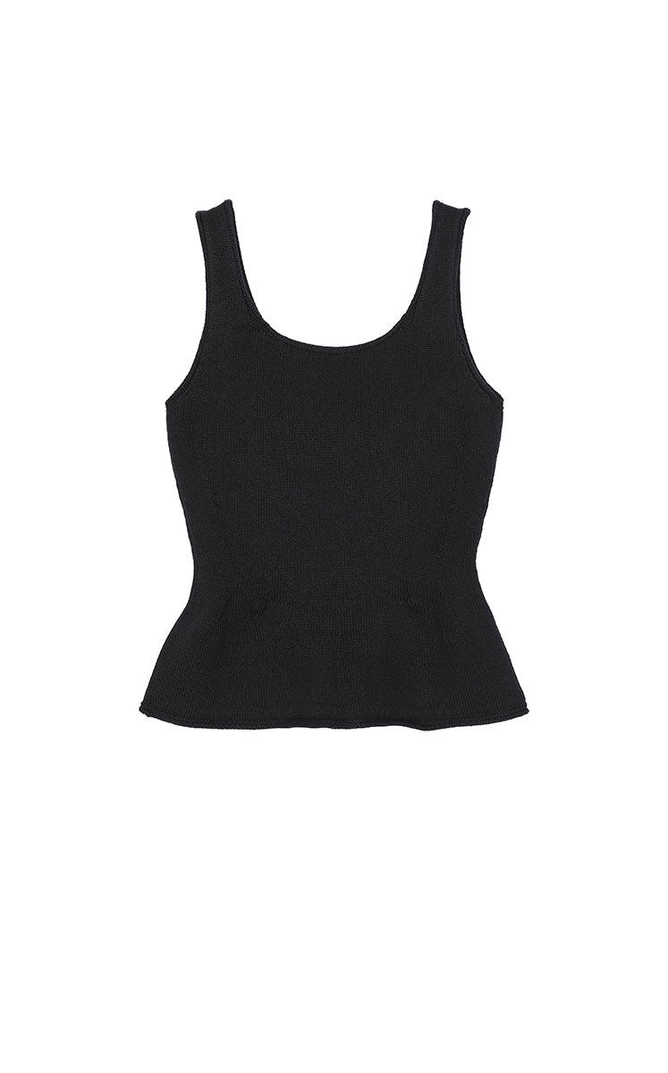 Tank Top / JNBY Sculpted Knit Cotton Tank