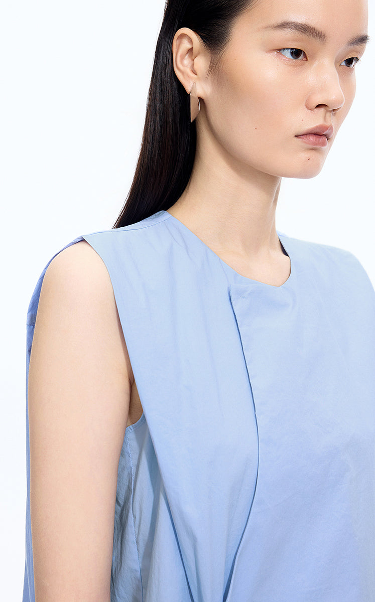 Top / JNBY Cotton Frog-Button Sleeveless Top