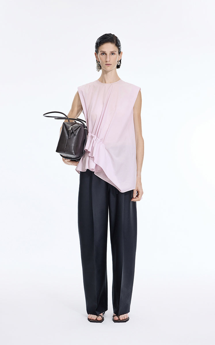 Top / JNBY Cotton Poplin Sleeveless Cinched Top