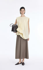 Top / JNBY Cotton Poplin Sleeveless Cinched Top