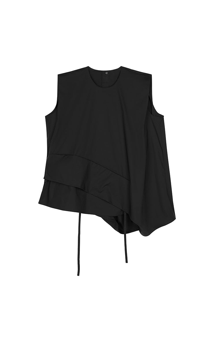 Top / JNBY Cotton Poplin Sleeveless Cinched Top