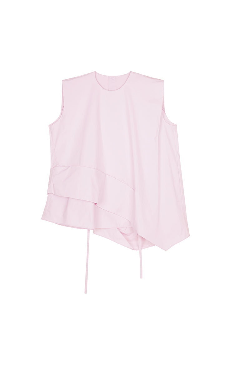 Top / JNBY Cotton Poplin Sleeveless Cinched Top