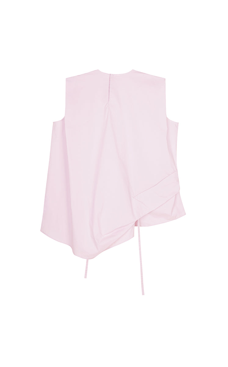 Top / JNBY Cotton Poplin Sleeveless Cinched Top