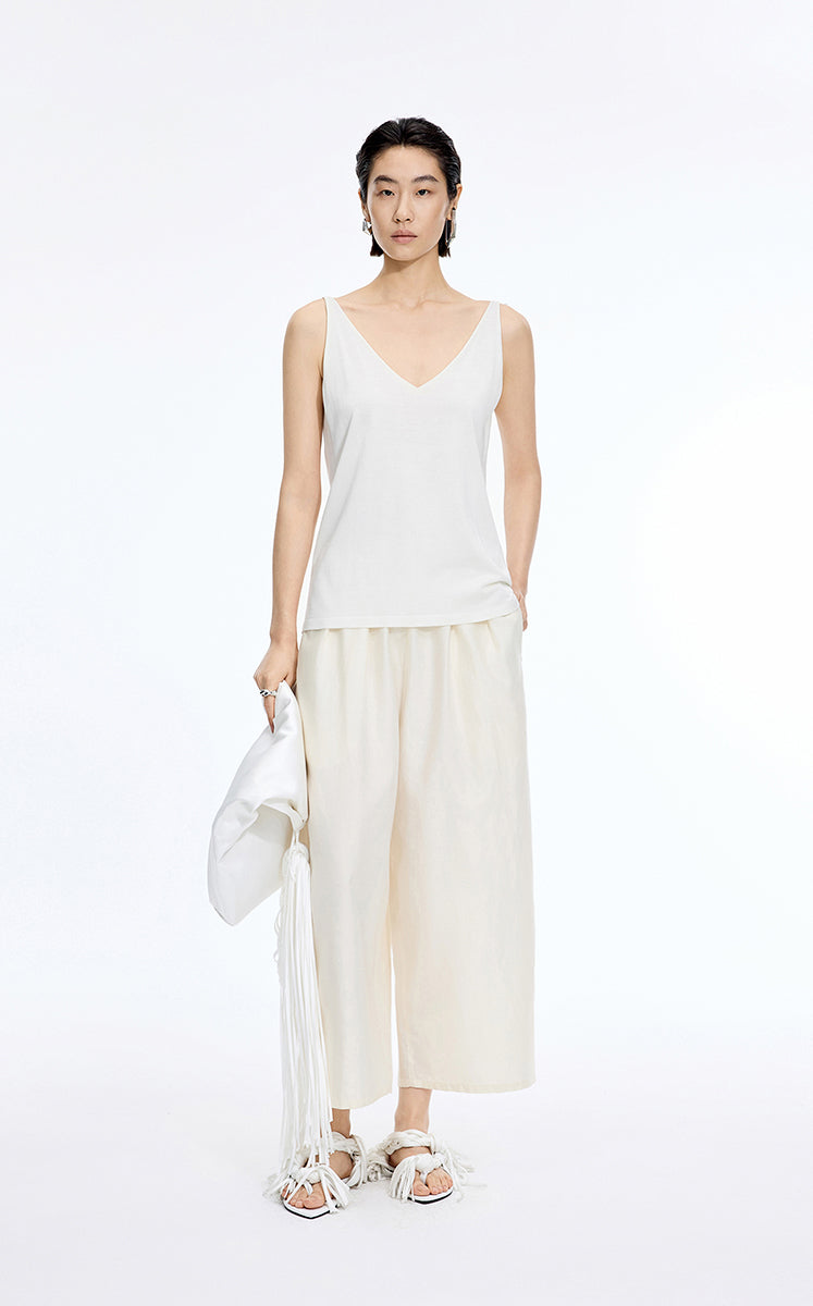 Top / JNBY Silk Knit V-Neck Camisole