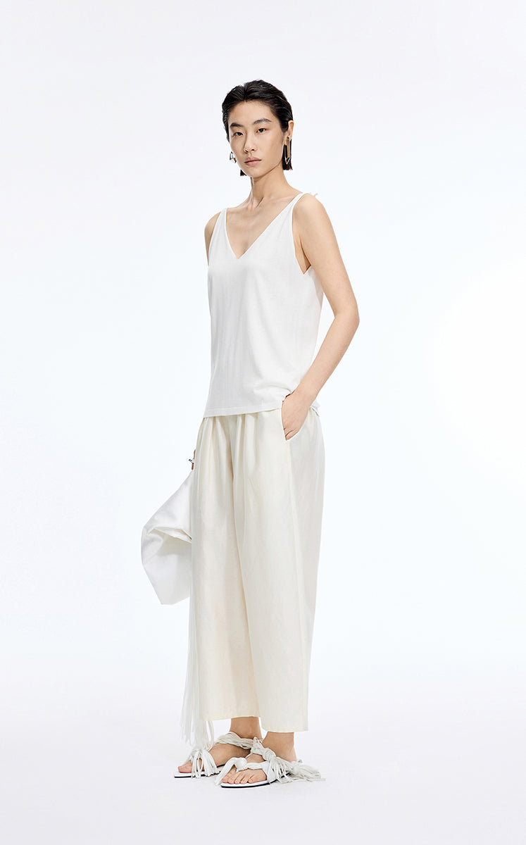 Top / JNBY Silk Knit V-Neck Camisole