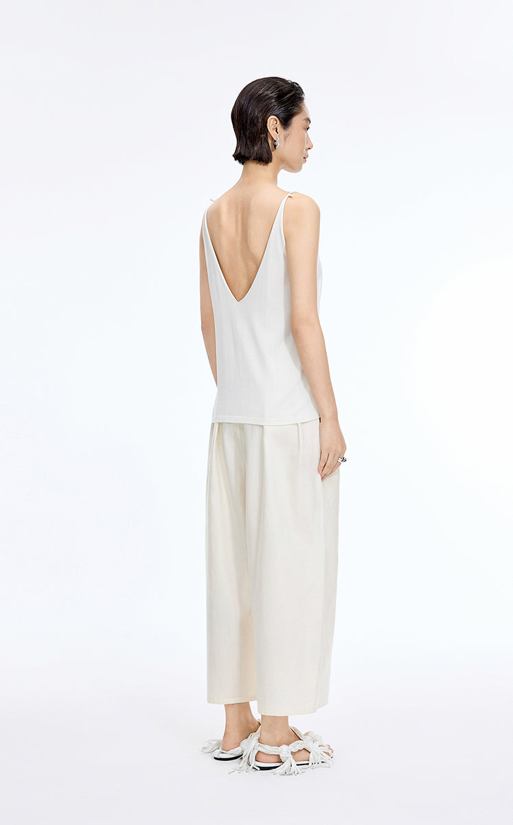 Top / JNBY Silk Knit V-Neck Camisole