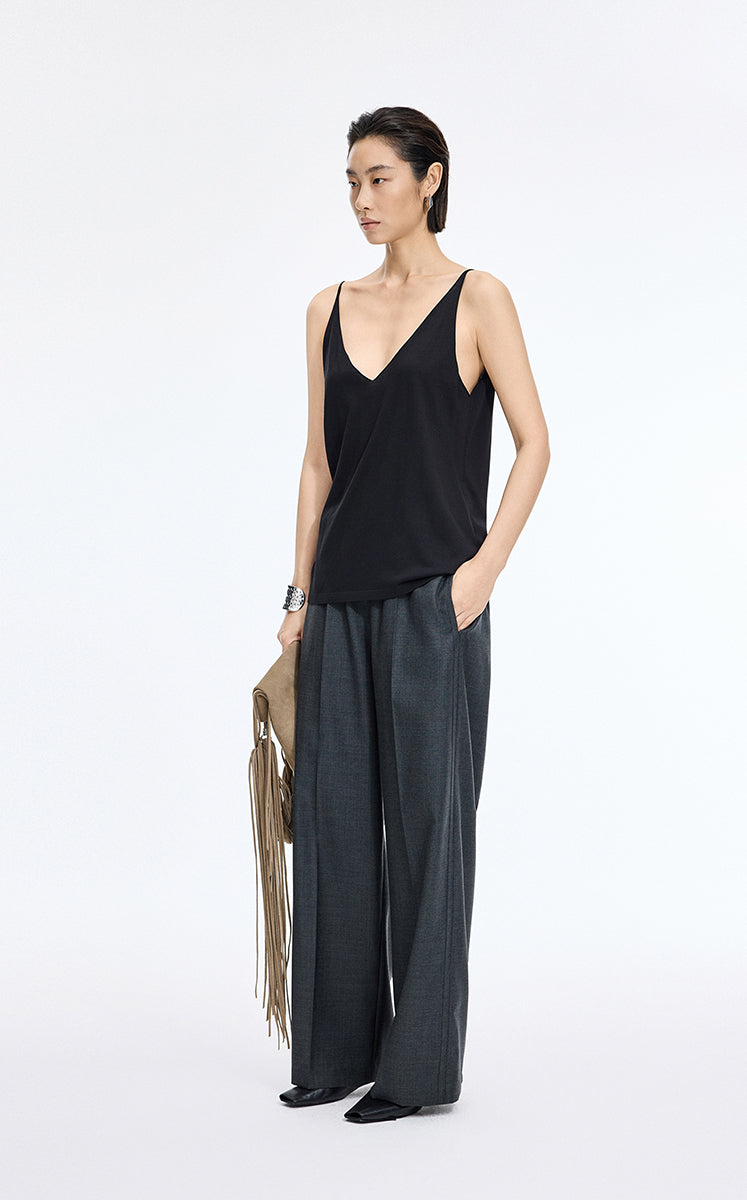Top / JNBY Silk Knit V-Neck Camisole