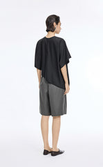 Top / JNBY Wool Cape-Style Short Sleeve Top