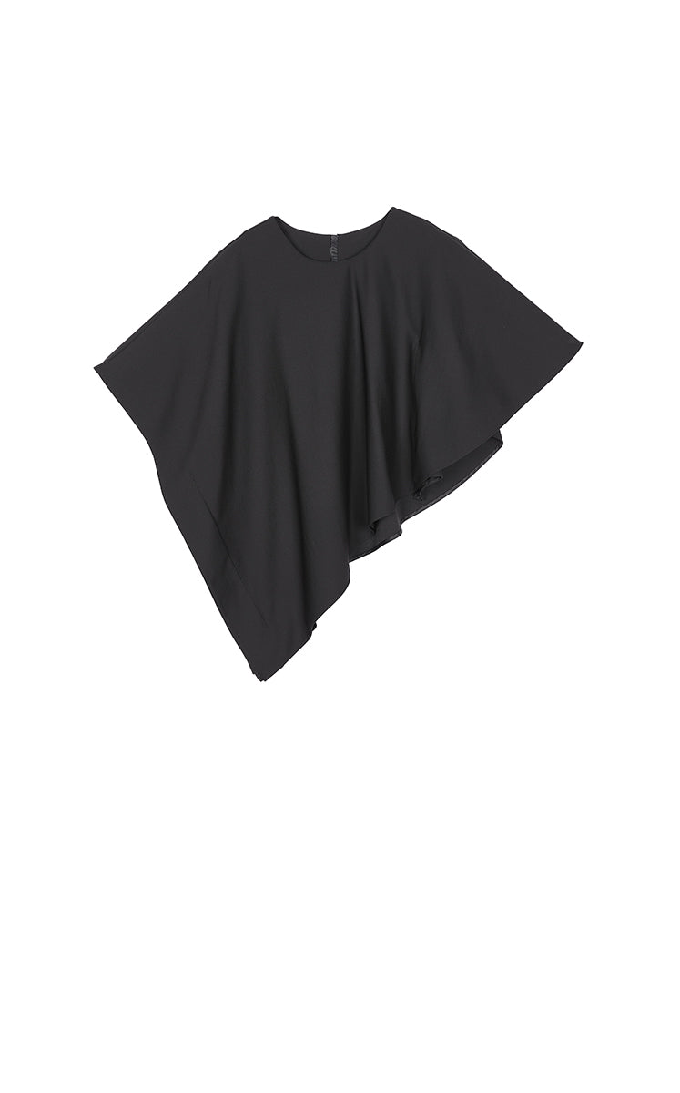 Top / JNBY Wool Cape-Style Short Sleeve Top