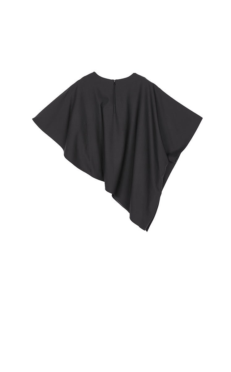 Top / JNBY Wool Cape-Style Short Sleeve Top