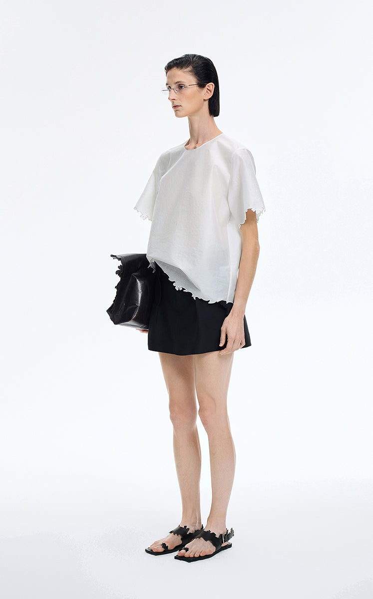 Top / JNBY Merino Silk Embroidered Knit Top