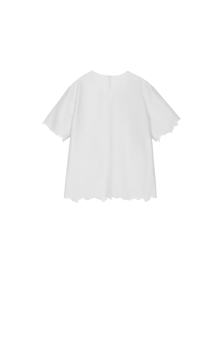 Top / JNBY Merino Silk Embroidered Knit Top