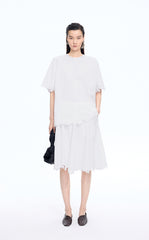 Top / JNBY Oversized Embroidered Cotton T-Shirt