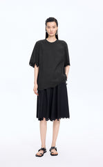 Top / JNBY Oversized Embroidered Cotton T-Shirt