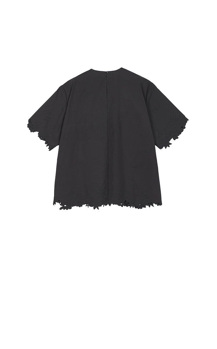Top / JNBY Oversized Embroidered Cotton T-Shirt
